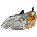 LH Headlamp Honda Civic Sedan 01-03, Hybrid 03.