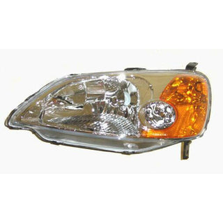 2004-2005 Honda Civic Coupe / Sedan / Hatchback Headlamp LH.