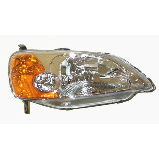 2004-2005 Honda Civic Coupe / Sedan / Hatchback Headlamp RH.