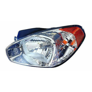 LH Headlamp Combination Type Accent Sedan 06-10, Hatchback 07-10.