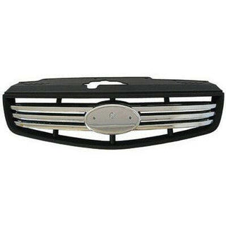 2007-2010 Kia Rio Sedan Grille Chrome.