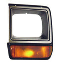 LH Headlamp Door Chrome/Black w/Single Rectangular Headlamp 86-90 - Classic 2 Current Fabrication
