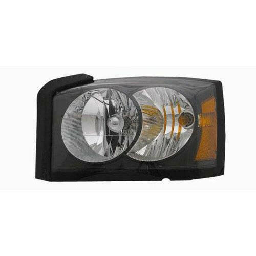 2006-2007 Dodge Dakota Headlamp LH W/ Black Bezel Dakota 06-07 (NSF).