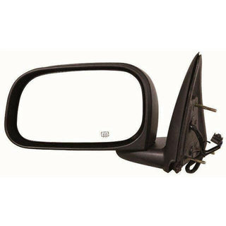 LH Door Mirror Power Heated Textured Black Folding 6x9 Dakota 05-11.