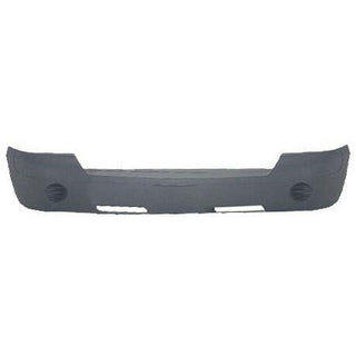 2005-2007 Dodge Dakota Front Bumper Cover W/O Molding Hole & Fog Lamp Hole.