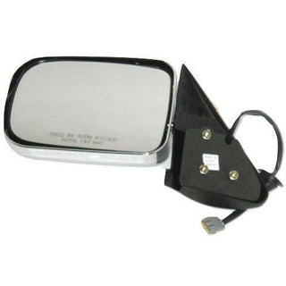 LH Door Mirror Power Non-Heated Chrome Fold W/O Tow Old Dodge Pickup.