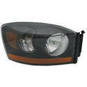 RH Headlamp Combination Type W/ Black Bezel Dodge Pickup 06.
