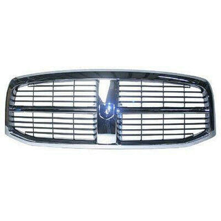 Grille Chrome / Black Dodge Pickup 06-09 OE Emblem-5073290AB-Will Fit.