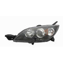 LH Headlamp Combination Type Halogen Mazda 3 Hatchback 04-09 (NSF).