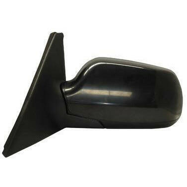 LH Door Mirror Power Heated Smooth Black (P) Non-Folding Mazda 3 04-09.