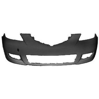 Front Bumper Cover (P) Standard Type Mazda 3 Sedan 07-09.