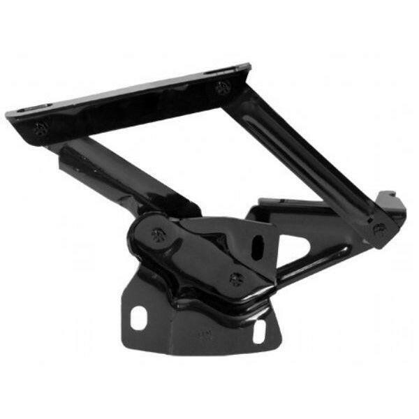 1965-1966 Mustang Hood Hinge Kit - Solid Frame - Steel - Black - Rides