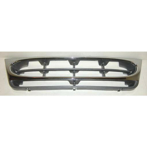 1997-2002 Ford Econoline Van Grille Gray W/Chrome.