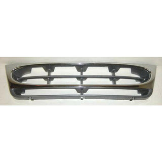 1997-2002 Ford Econoline Van Grille Gray W/Chrome.
