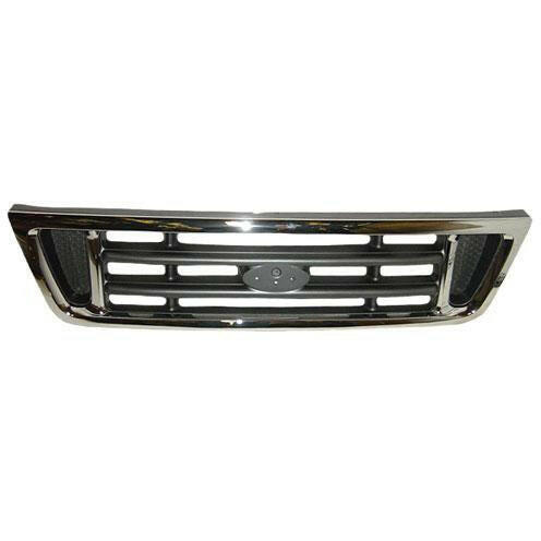 2003-2007 Ford Econoline Van Grille Chrome/Gray.