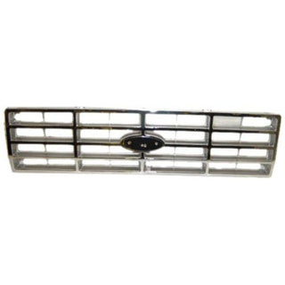 1982-1986 Ford Bronco Grille Chrome/Dark Argent - Classic 2 Current Fabrication