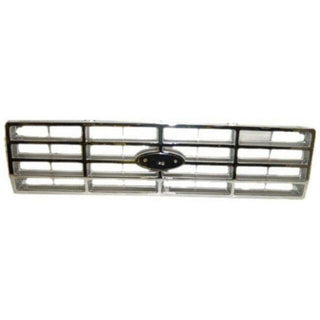 1982-1986 Ford Pickup Grille Chrome/Dark Argent.