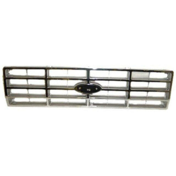 1982-1986 Ford Pickup Grille Chrome/Dark Argent.