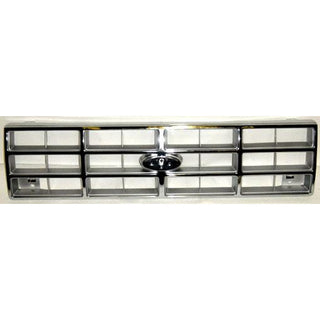 1989-1990 Ford Bronco II Grille W/O GT Chrome/Silver - Classic 2 Current Fabrication