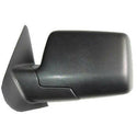 LH Door Mirror Manual Non-Heated Textured Black/Chrome Folding Ranger.
