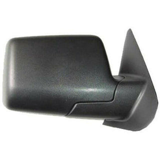 RH Door Mirror Manual Non-Heated Textured Black/Chrome Folding Ranger.