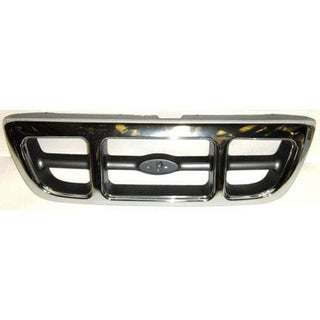 Grille Chrome/Silver/Gray Ranger 4WD XLT 98-00.