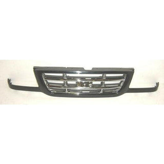 2001-2003 Ford Ranger Grille w/ Chrome/Dark Gray Bars.