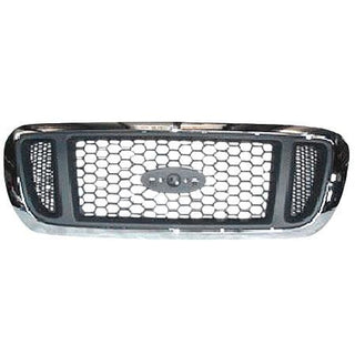 2004-2005 Ford Ranger Grille Chrome w/Aregent Mesh - Classic 2 Current Fabrication