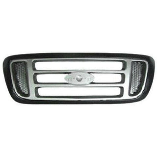 2004-2005 Ford Ranger Grille Black w/Argent Bars.
