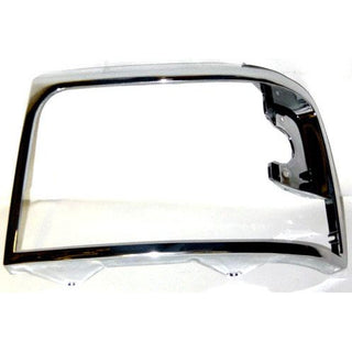 LH Headlamp Door Chrome Ford Pickup 92-98, Bronco 92-96 - Classic 2 Current Fabrication
