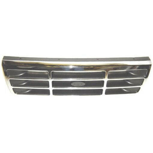 1992-1996 Ford Bronco Grille Chrome/Charcoal/Gray.