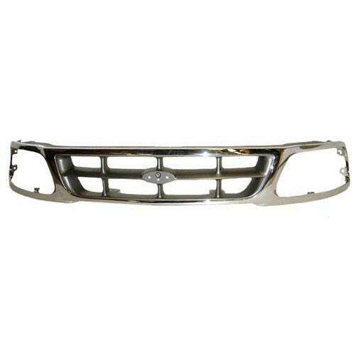 1997-1998 Ford Pickup Grille Chrome/Silver.