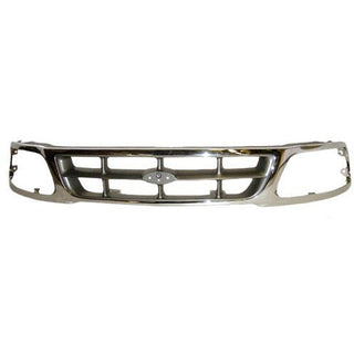 1997-1998 Ford Pickup Grille Chrome/Silver - Classic 2 Current Fabrication