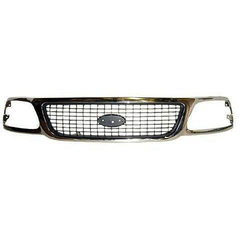 1999 Ford Expedition Grille Chrome/Gray.