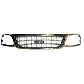 1999 Ford Expedition Grille Chrome/Gray.