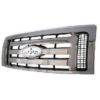 2009-2012 Ford Pickup Grille Black w/Chrome - Classic 2 Current Fabrication