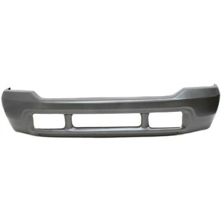 1999-2004 Ford Pickup F-250 Pickup Super Duty Front Bumper Chrome W/O Valance Hole Chrome.