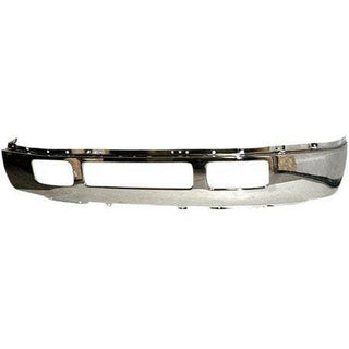 2005-2007 Ford Pickup F-Super Duty Front Bumper Chrome W/O Fender Flares.