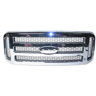 2005-2007 Ford Pickup F-250 Pickup Super Duty Grille Chrome/Gray - Classic 2 Current Fabrication