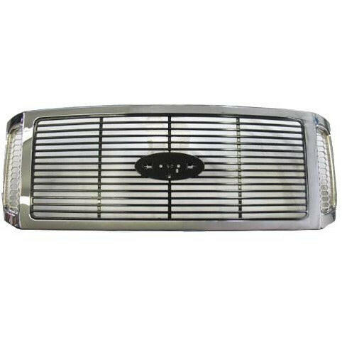2006-2007 Ford Pickup F-250 Pickup Super Duty Grille w/Chrome Package.