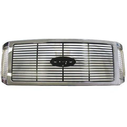 2006-2007 Ford Pickup F-250 Pickup Super Duty Grille w/Chrome Package - Classic 2 Current Fabrication