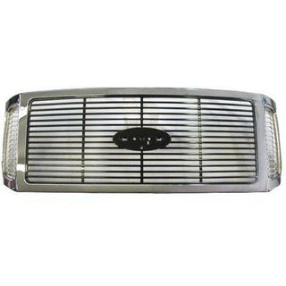 2006-2007 Ford Pickup F-250 Pickup Super Duty Grille w/Chrome Package.