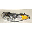 2000-2005 Buick LeSabre Headlamp LH w/FLuted High Beam Surface W/O Corner Lamp.