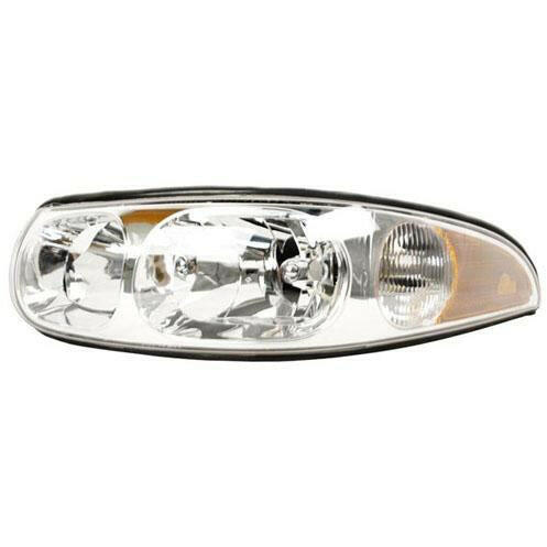 2000-2005 Buick LeSabre Headlamp LH w/FLuted High Beam w/Corner Lamp Surface.