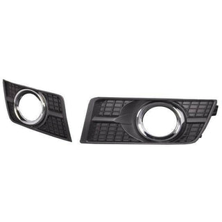 2010-2015 Cadillac SRX Front Bumper Insert RH w/Fog Lamp Chrome Gray.