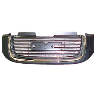2002-2005 GMC Envoy Grille Black/Chrome - Classic 2 Current Fabrication