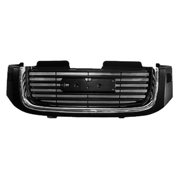 2002-2005 GMC Envoy Grille Black/Chrome/Silver.