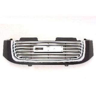 2006-2007 GMC Envoy Grille Chrome w/Frame W/O Headlamp Washer Hole Envoy.
