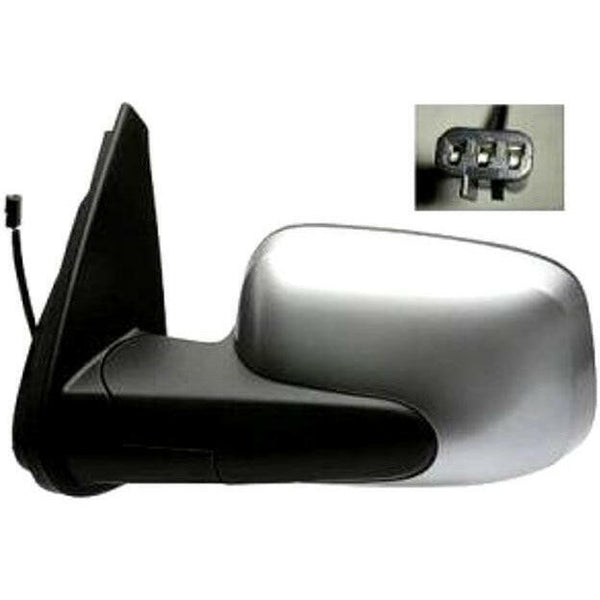 LH Mirror Outside Rear Satin Chrome Power HHR 06-11.