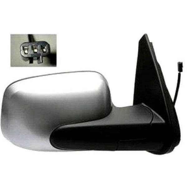 RH Mirror Outside Rear Satin Chrome Power HHR 06-11.